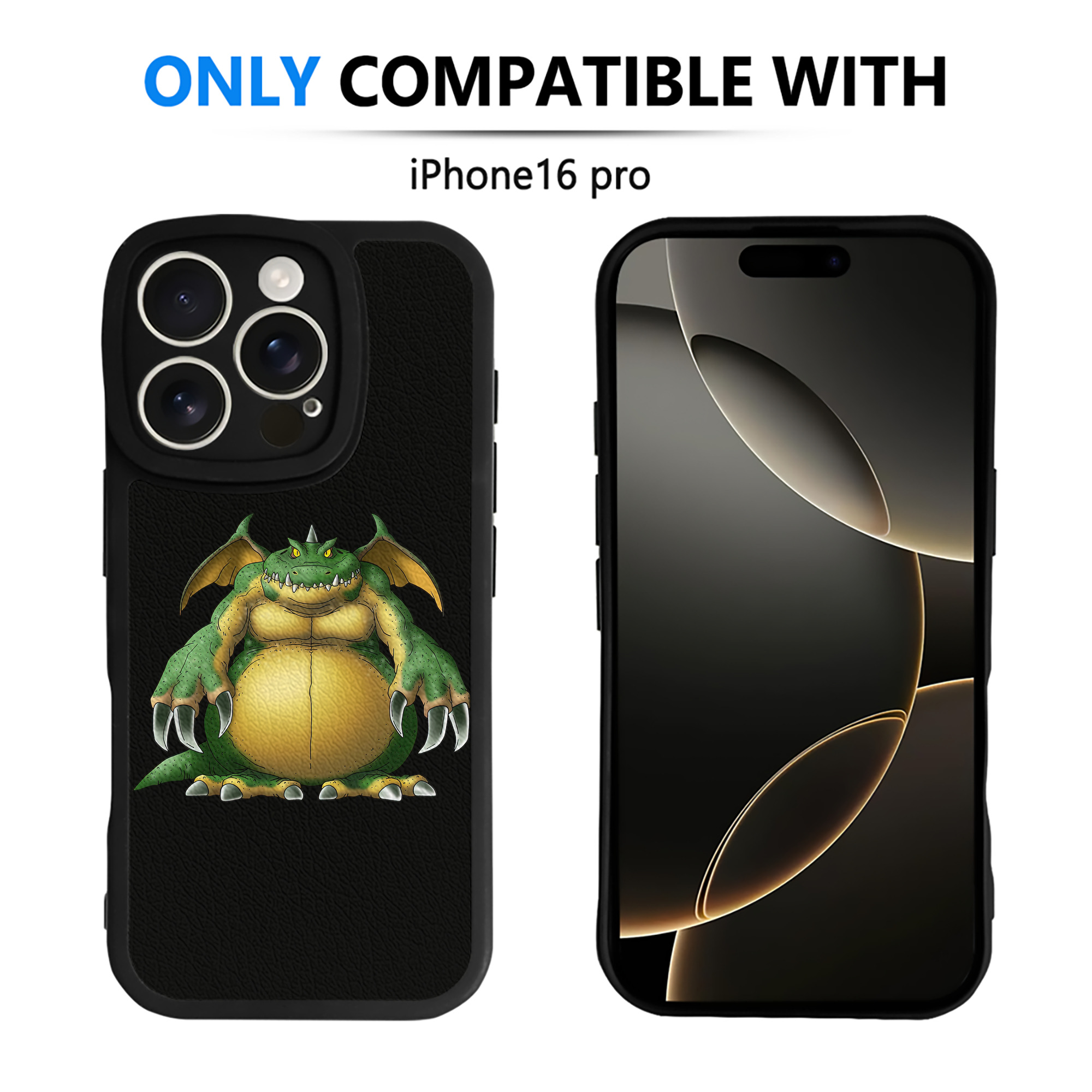 （画像用） ドラゴンクエスト Doragon Kuesuto Dragon Quest 【iPhone 16シリーズ対応】シリコンスマホケース（レザー調） 材質：シリコン